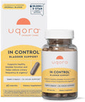 Uqora in Control Bladder Support - Daily Bladder Care &amp Support for Urinary Comfort - Made with botanicals Like Horsetail &amp Spicebush - Gluten-Free &amp Vegetarian - 60 Capsules