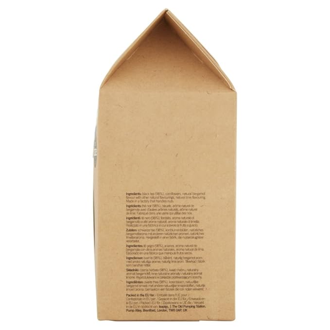 Teapigs Earl Grey Strong Tea Bags Made with Whole Leaves bold flavor natural ingredients (1 Pack of 50 Teabags)