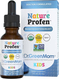 Dr. Green Mom Nature Profen Natural Relief for Infants &amp Kids | USDA Organic Herbal Drops for Teething Growth Spurts and Occasional Discomfort | Natural Child &amp Baby Comfort Aid