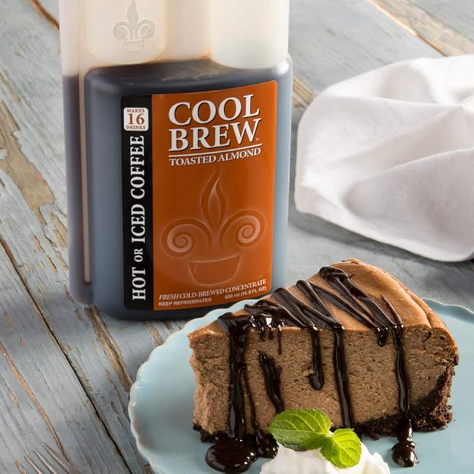 CoolBrew Vanilla 6 Pack - 32 DRINKS PER BOTTLE - Fresh Cold Brew Liquid Concentrate - For Iced or Hot Coffee Unsweetened No Preservatives