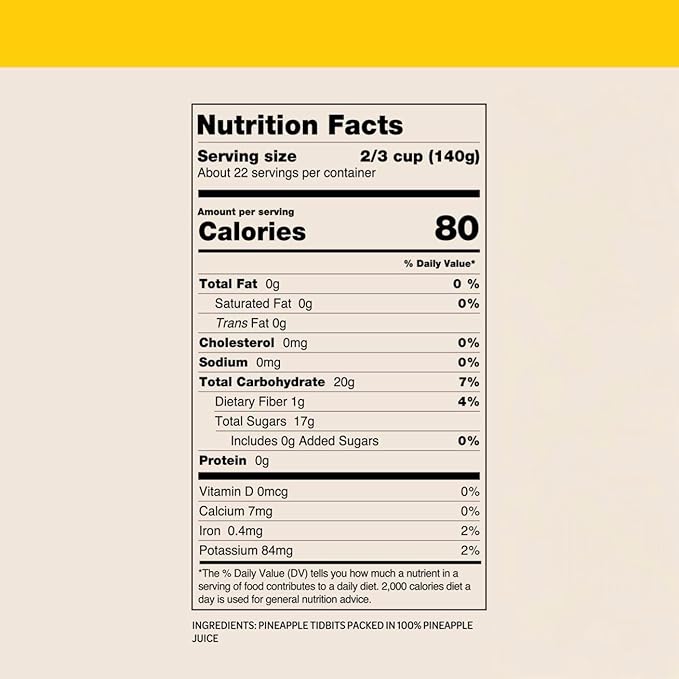 #10 Can Pineapple Tidbits in Natural Juice - 6/Case