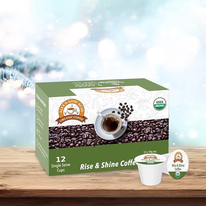 Alex's Low Acid Organic Coffee Caffeine Fiend Single-Serve Pods Variety Pack