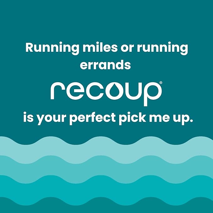 Recoup Organic Sparkling Prebiotic Drink - Ginger with Electrolytes for Gut Health Support &amp Hydration No Added Sugar ((Pack of 12) Watermelon Blood Orange + Ginger)