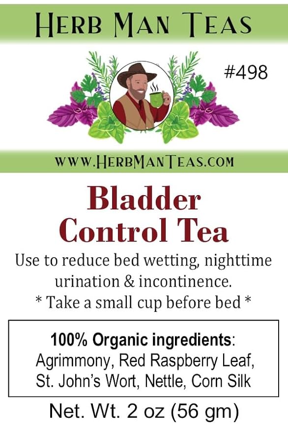 BLADDER CONTROL TEA – Nighttime Bladder Support &amp Fewer Bathroom Trips – Organic Loose Leaf – by Master Herbalist Khabir | Corn Silk Agrimony &amp Stinging Nettle
