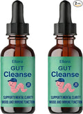 Ellora Gut Cleanse Drops Gentle Gut and Colon Support for Black Walnut Hull Wormwood Clove Oregano Licorice Root | 30 Servings