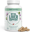 Vital Liver Support New Formula Liver Supplement and Liver Vitamin – 9-in-1 Liver Health FormulaCleanse &amp Repair Formula with Organic Milk Thistle Supports Liver Health Cleanse