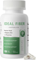 Fiber Supplement Capsules for Digestive Health &amp RegularityEffortless Bowel Movements-Psyllium Husk Powder &amp Slippery Elm-Natural Prebiotic FiberNon-GMO-Daily Fiber for Adults Women &amp M