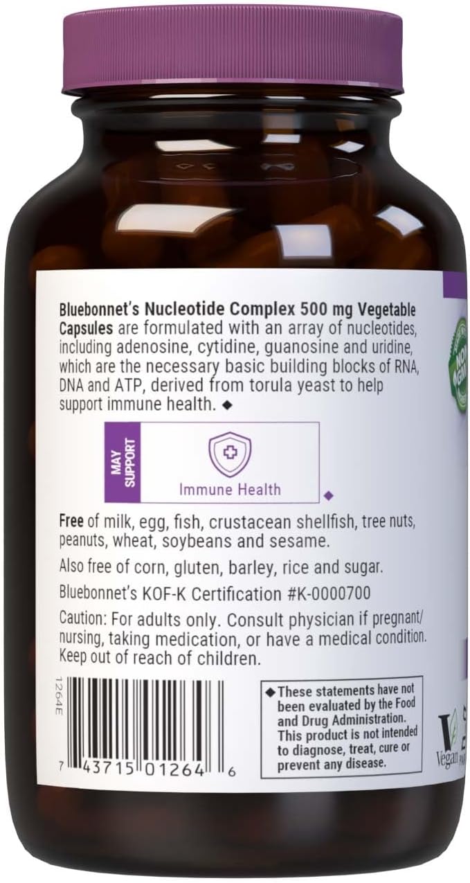 BlueBonnet Nucleotide Complex Supplement 60 Count White