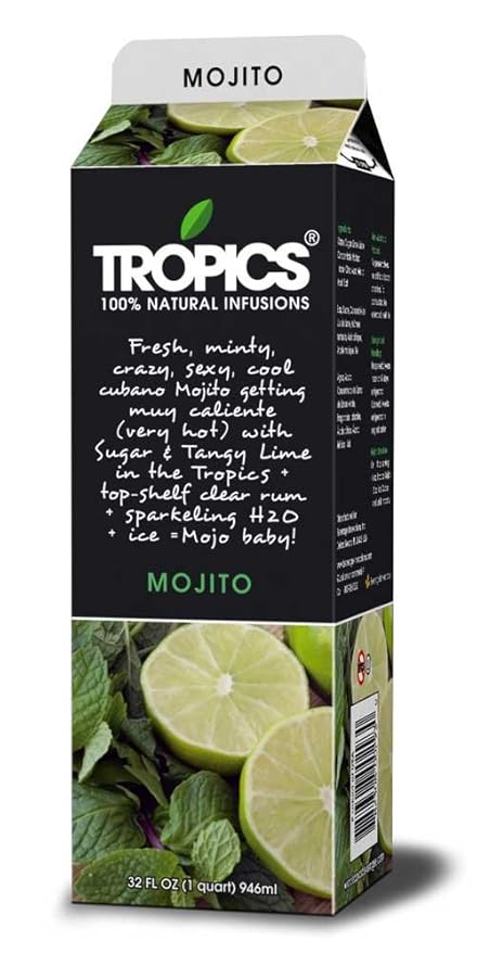 Tropics Mojito Drink Mix 32 Ounce -- 12 per case.