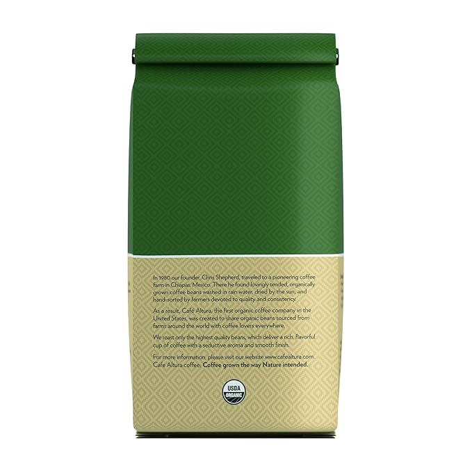 Café Altura Breakfast Blend Medium Roast Organic Ground Coffee 10 oz. Bag