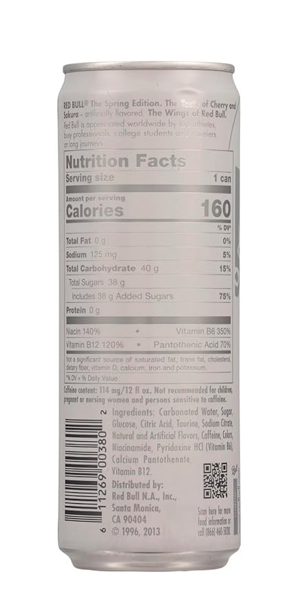 Cherry Sakura Spring limited edition energy drink 4 pack (12 fl oz. cans)
