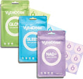Day-to-Night Glow Patch Trio – Collagen Glow Sleep &amp NAD+ Patch | Skin-Friendly Water-Resistant Daily Wellness &amp Beauty Support