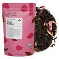 Heavenly Tea Leaves Organic Rose Black Bulk Loose Leaf Black Tea 1 Lb. (Approx. 200 Cups) - Strong Full Bodied Floral Great For Hot Or Iced Tea Antioxidant Black Tea With Rose Petals