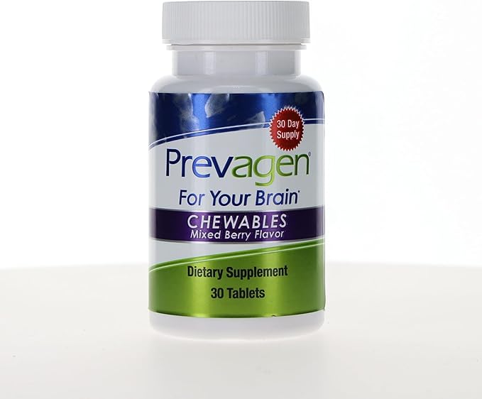 Prevagen Regular Strength Mixed Berry Chewables - 60 Tablets (2 Month Supply) | Formulated for Your Brain | 10mg of Apoaequorin Plus Vitamin D3 with 7-Day Pill Minder