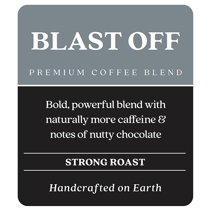 Copper Moon Single Serve Coffee Pods for Keurig K-Cup Brewers Strong Roast Blast Off Blend 72 Count