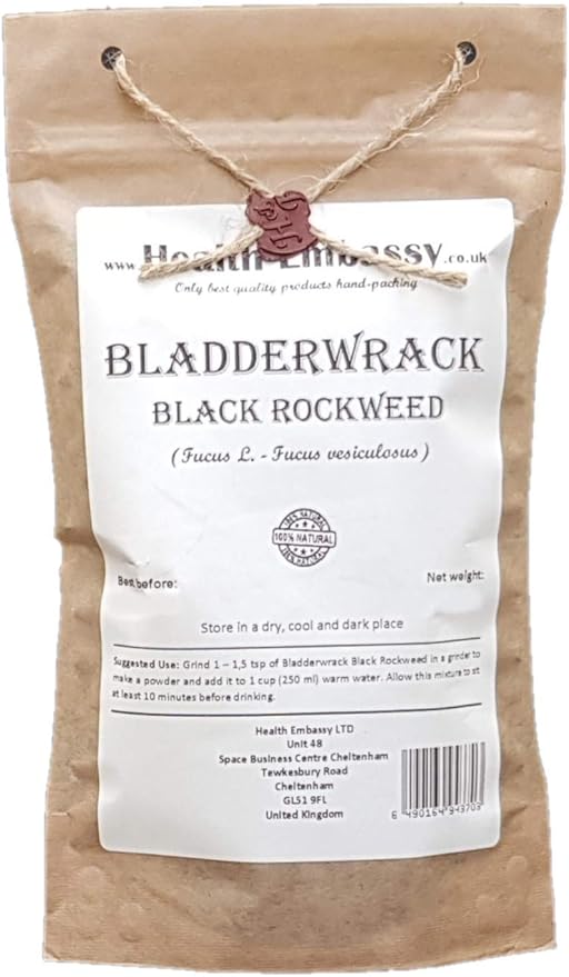 Bladderwrack Black Rockweed Tea | Fucus Vesiculosus L | Herbal Tea | Health Embassy (100g)