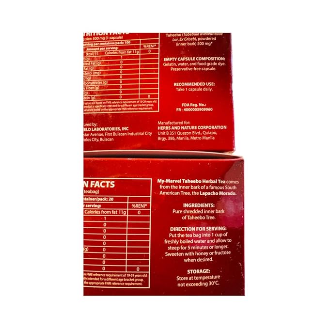 My Marvel Taheebo Herbal Tea &amp Capsule Bundle