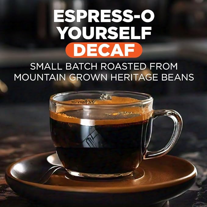 Maud's Decaf Espresso Roast Coffee Pods 100 ct Decaffeinated Dark Roast Coffee in Single Serve Pods – 100% Arabica Coffee Compatible with Keurig K Cups Maker