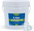 Rx Clear 1 Inch Chlorine Tabs | 8 Pounds | Use Tablets as Bactericide Algaecide &amp Disinfectant in Swimming Pools | Stabilized Long Lasting Slow Dissolving &amp UV Protected