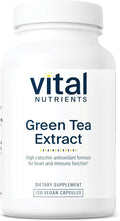 Vital Nutrients Green Tea Extract 550mg - Potent Antioxidant for Heart &amp Immune Health* - Polyphenols Supplement with EGCG - Gluten Dairy Soy Free - Non-GMO - 120 Capsules
