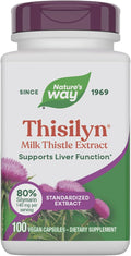 Nature's Way Thisilyn with Standardized Milk Thistle Extract Supports Liver Function* Silymarin Vegan 100 Capsules (Packaging May Vary)