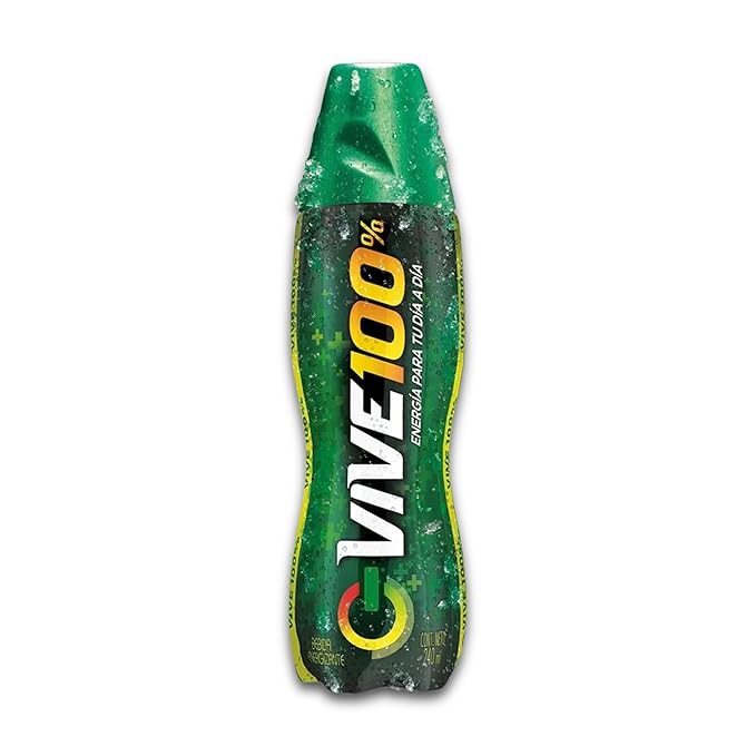 Generic Vive 100% - Bebida energizante por 380 ml - Incluye Paquete de 6 unidades - Energy drink 12.8 fl oz - Includes Pack of 6 - Importado de Colombia -
