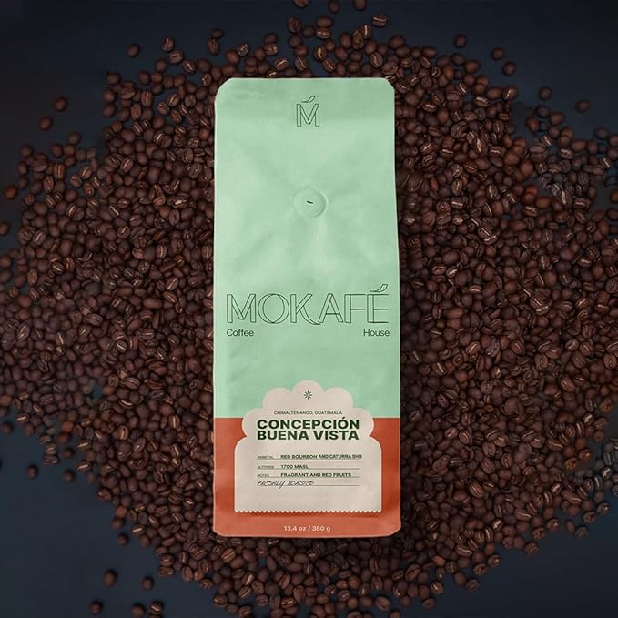 Concepcion Buena Vista - Red Bourbon and Caturra SHB | Ground Coffee | 100% Arabica Coffee from Guatemala's Chimaltenango Region | Perfect for Any Brewing Method (Ground Coffee 380 Grams)