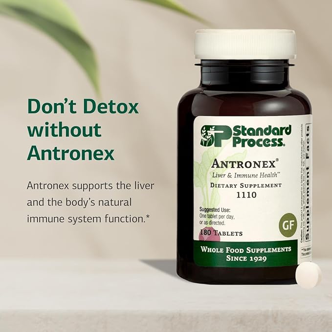 Standard Process Antronex - Liver Health Supplement - Gluten-Free Non-Dairy &amp Non-Soy - 180 Tablets (180 Servings)