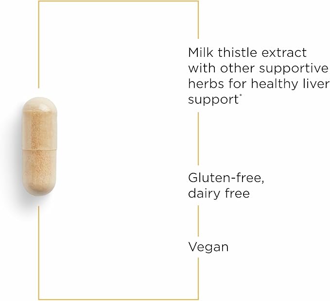 Integrative Therapeutics Super Milk Thistle X - Herbal Supplement for Liver Health Support with Milk Thistle Licorice Root Extract &amp More* - Gluten-Free &amp Dairy-Free - 120 Capsules (120 Servi