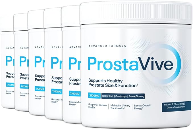 ProstaVive Advanced Prostate Support Formula - Complete Urinary &amp Bladder Health Supplement - Helps Promote Strong Flow &amp Emptying - Natural Powder - Gluten Free Non-GMO