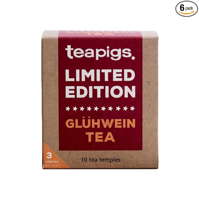 Teapigs Limited Edition Gluhwein Tea Made With Whole Leaves (6 Packs Of 10 Tea Bags)
