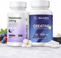 Balancebreens Melatonin + Creatine Sleep &amp Performance Support Bundle