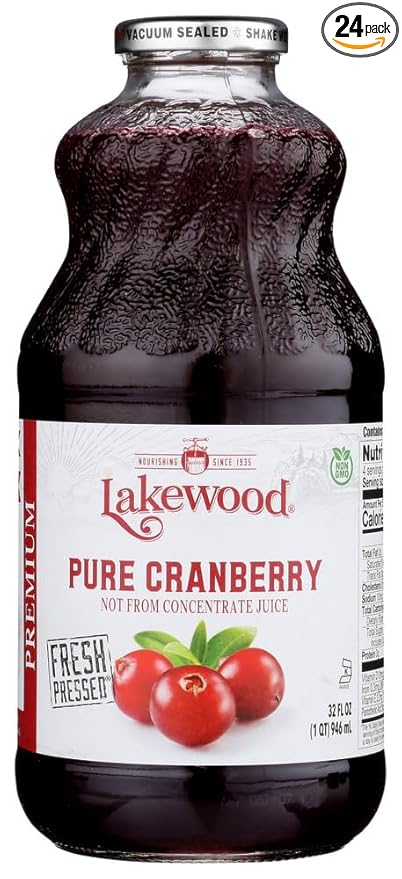 Lakewood Pure Cranberry Juice 24x 32OZ