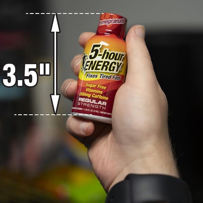 5-hour ENERGY Regular Strength Energy Shot Pomegranate Flavor 1.93oz 20-Pack - Sugar Free