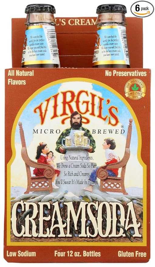 VIRGILS SODA CREAM 4PK 48 FO (Pack of 6)