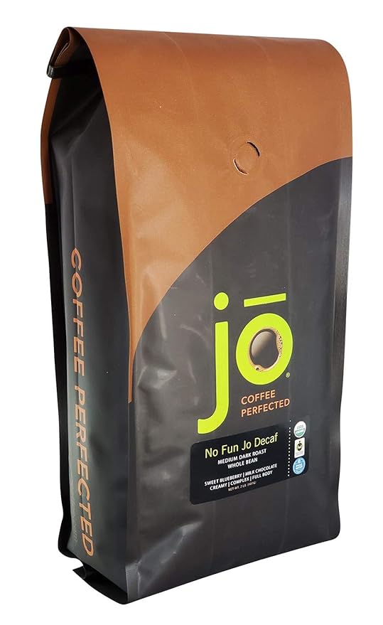 JO COFFEE: Ground Coffee Bundle Morning Jo Coffee 12 oz No Fun Jo Decaf Coffee 12 oz and 2 lb Wild Jo Dark French Roast Coffee 12 oz Swiss Water Process USDA Certified Gluten-Free