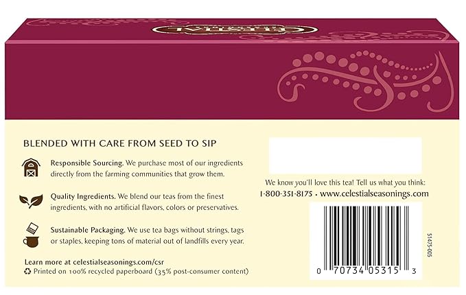 Celestial Seasonings Tea Cinnamon Apple Spice 20 ct