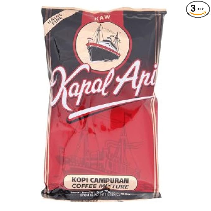 Kaw Kapal Api Fine Coffee Mixture 180g (3 Pack)