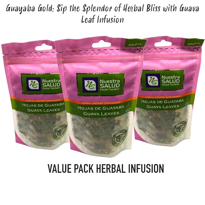 Guava Tea Leaves - Loose Tea Herbal Tea- Value Pack (105g) Hojas de Guayaba Te
