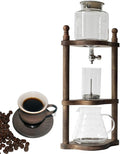 Coffee Cold Brew Drip Tower Ice Cold Brew Dripper with Adjustable Drip Speed Stainless Steel Valve 4~6 Servings Capacity and 3-4 Hour Cold Brew Drip 65% less Acidic for Coffee Shop