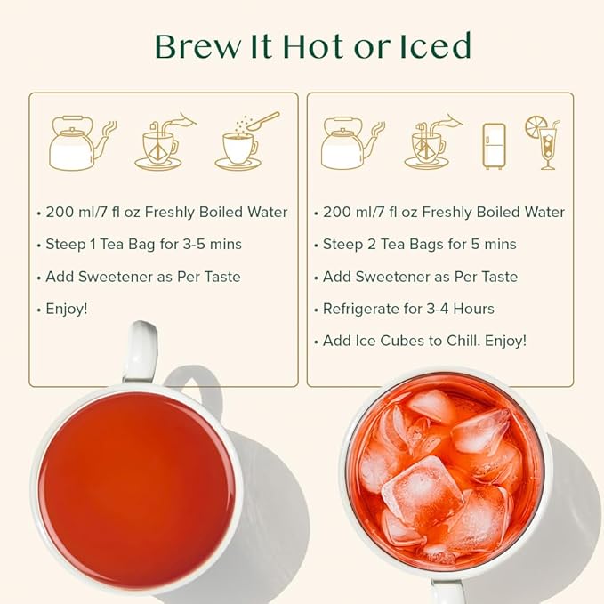 VAHDAM Sweet Cinnamon Tea | 100 Tea Bags | 100% Natural Spices | Cinnamon Masala Chai Tea Recipe | Spiced Chai Tea Bag | Brew as Hot or Iced