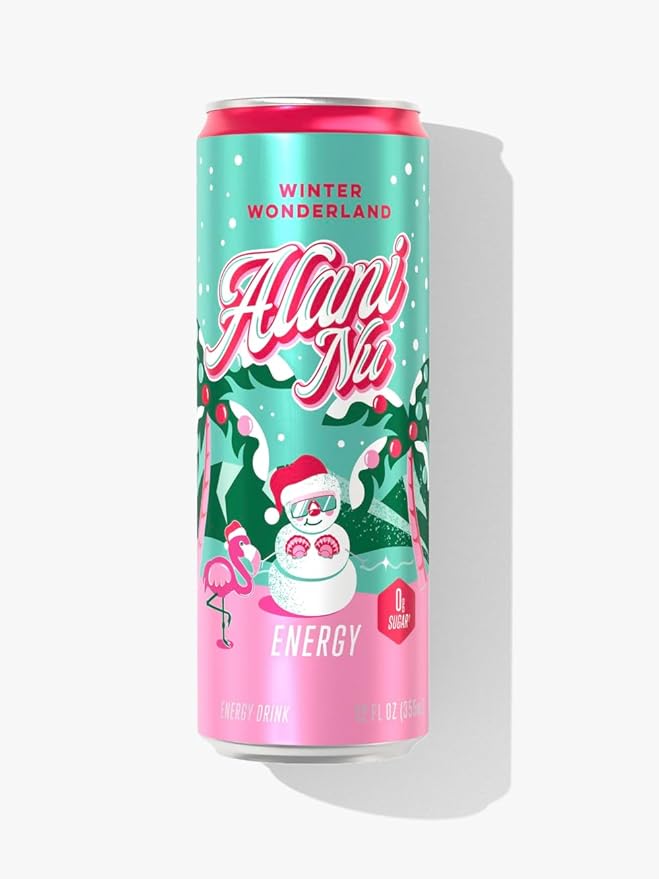 NEW Alani Winter Wonderland Energy Drink - 12 fl oz Cans 6 Pack