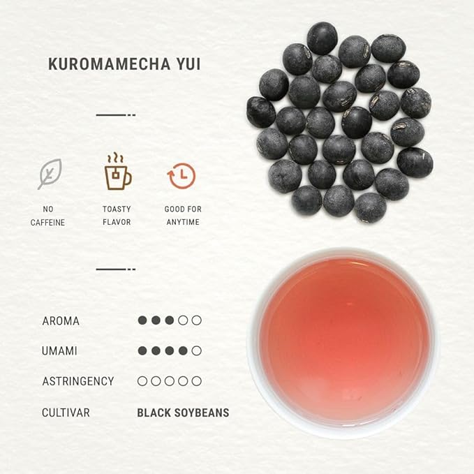 Senbird Premium Kuromamecha - Japanese Black Soybean Tea - From Hokkaido Japan - Loose Leaf Kuromame in Airtight Tea Tin (5.3oz/150g)