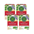 Traditional Medicinals Organic Throat Coat Herbal Tea Supports Throat Health (Pack of 4) - 64 Tea Bags