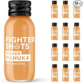 Ginger Manuka Honey (12x60ml) | Award Winning Fresh &amp Fiery Ginger Shots | Cold Pressed Ginger Root for Immune Support | Boosts Energy | 100% Natural | No Nasties | A Perfect Pick Me Up