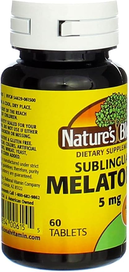 Nature's Blend Melatonin 5 mg Sublingual Tablets 60 CT (PACK OF 4)