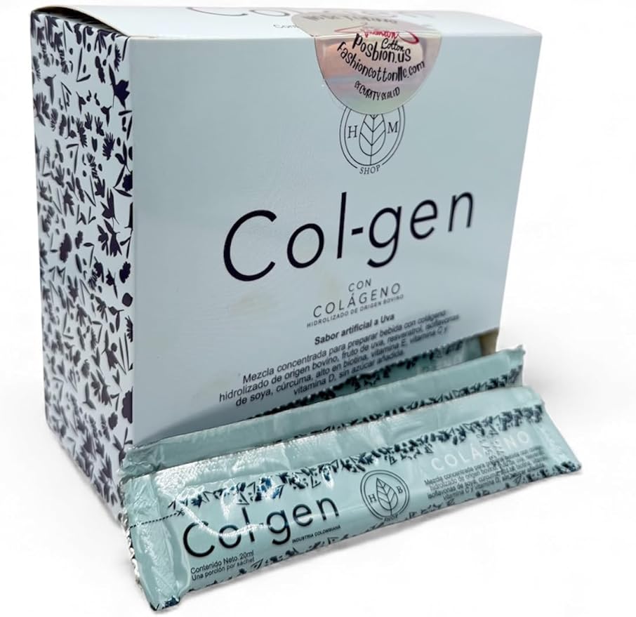 Colgen Collagen Supplement 30 Stick Packs Joint Hair Skin &amp Nail Support with Vitamins and Fruit Extracts
