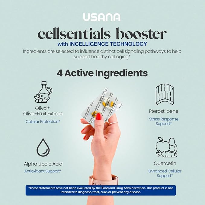 USANA HealthPak with InCelligence Technology and Essential Nutrients and Antioxidants to Support Total Body Health* – Convenient Daily AM/PM Packets – 56 Packets – 28 Day Supply