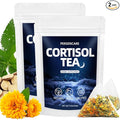 VAEYAE 2 Packs Cortisol Drink Loose Leaf Herbal Tea Men and Women Stress Reducer Cortisol Reducing for Relax Focus Mental Clarity &amp Digestive Comfort Natural Tea with Chamomile &amp Ashwagan