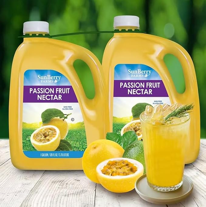 Sunberry Farm Passion Fruit Nectar (1 gal Pack of 2)